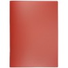 Папка пластиковая c боковым зажимом и карманом inФормат, толщина пластика 0,5 мм, красная