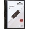 Папка пластиковая с клипом Durable Duraquick, А4, 20 л, толщина пластика 0,4 мм, черная